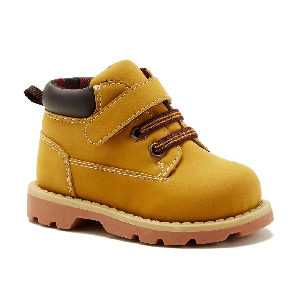 Garanimals Little Boys Toddler Hiking Work Boot Strap Tan Wheat SIze 5